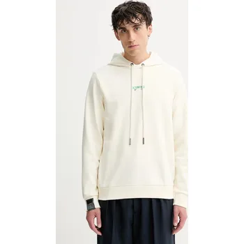 Pánská mikina Mikina Iceberg pánská, béžová barva, s kapucí, s potiskem, E045 6317 E045.6317 02X, vel. L