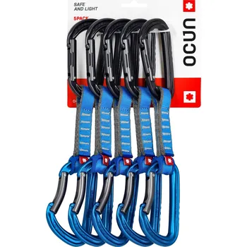smyčka Lezecké expresky Ocun Falcon QD PA 16 10 cm 5-pack - blue/blue