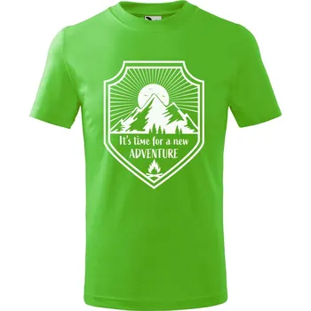 Chlapecké tričko DOBRÝ TRIKO Dětské tričko It is time Velikost: 158/12 let, Barva: Apple green