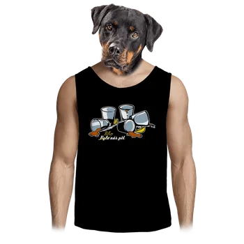 Pánské tílko Bastard Pilo nás pět pánské tílko Black