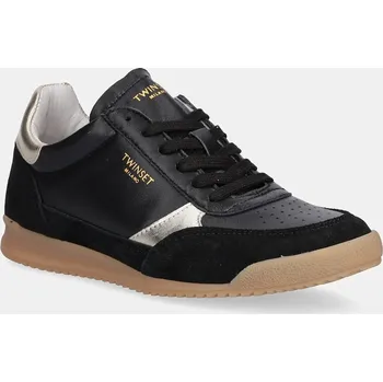 Dámské tenisky Kožené tenisky Twinset dámské, černá barva, 252TGT022 252TGT022.00006 99X, EUR 37