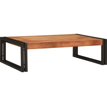 police Koupelnová polička Hnědá 80 x 50 x 23 cm Masivní akátové dřevo