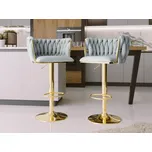 Set dvou barových židlí Archie BS-1142, Barva: 82-šedá MIRJAN 5903211338212