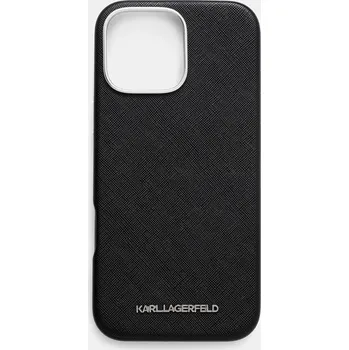 Obal na telefon Karl Lagerfeld iPhone 16 Pro Max KLHMP16XPSAFWMCK černá 99X, vel. ONE SIZE