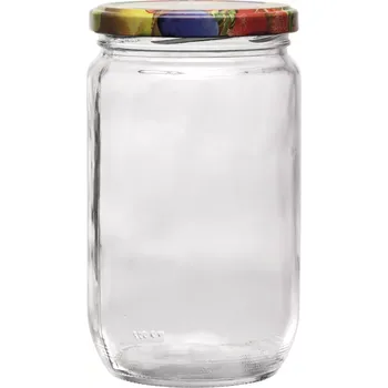 Zavařovací sklenice Zavařovací sklenice Gastro 720 ml, víčko šroubovací ovoce, sada 6 ks
