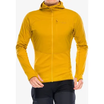 Pánské oblečení Mikina s kapucí Rab Ascendor Summit Hoody FZ - sahara