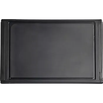 Kuchyňské prkénko Prkénko na krájení 350 x 230 x 12 černé s drážkou, plastové, masivní, Gastro