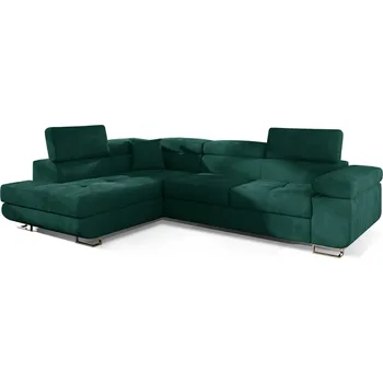 Sedací souprava Rohová sedací souprava levá pro každodenní spaní s mechanismem rozkládání typu delfín a úložným prostorem na lůžkoviny Anton - ELTAP kronos 19, kronos 19 275x70 cm