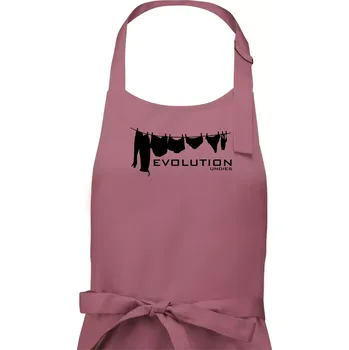 Kuchyňská zástěra Evoluce spodního prádla - Pánská zástěra na vaření - Univerzální velikost ( Starorůžová )