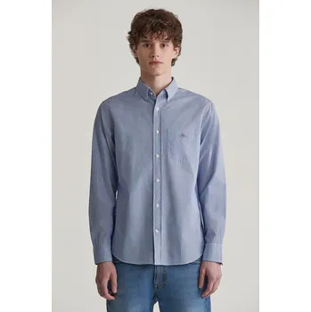 Pánské oblečení KOŠILE GANT REG CLASSIC POPLIN BANKER SHIRT COLLEGE BLUE