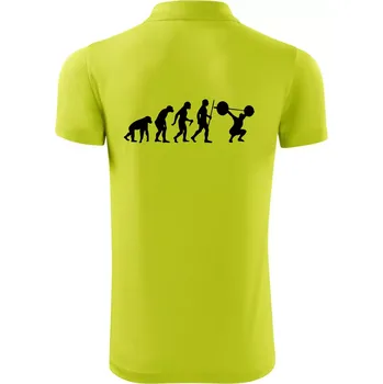 Pánská košile Evolution fitness - Polokošile Victory sportovní (dresovina) - S ( Limetková )