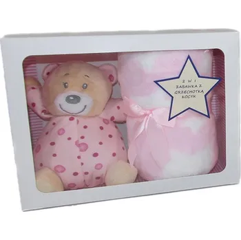 Vizopol Chrastící zvířátko + růžová deka