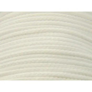 Šňůra YarnMellow Loopy 4mm - bílá - 1m