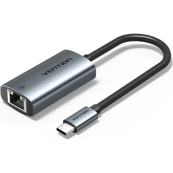Síťová karta Vention USB-C to Gigabit Ethernet Adapter 0.15M Gray Aluminum Alloy Type