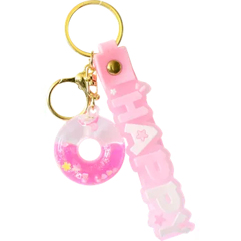 Přívěsek na klíče HAPPY, mix 6 barev