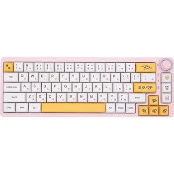 128 kláves, krytky kláves, lilek černá, PBT, třešňový profil, sublimace, vhodné pro mechanickou