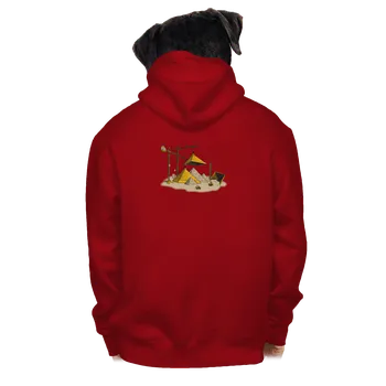 Pánská mikina Bastard Pyramidy pánská mikina na zip Red