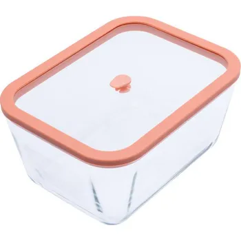 Dóza na potraviny STATUS Viva 131106 Skleněná vakuová dóza 2,6 l lososová