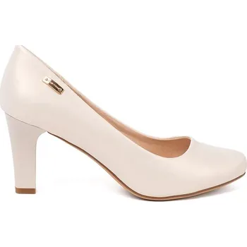 Dámské lodičky Sergio Leone Pohodlné dámské lodičky béžové na širokém podpatku 40