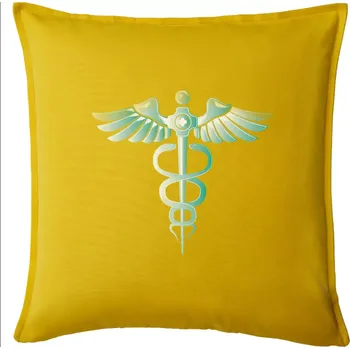 Polštář Hrdinové zdravotnictví - logo (Pecka design) - Polštář 50x50 - 50x50 - Pouze potah ( Žlutá )