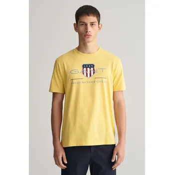 Pánské tričko TRIČKO GANT REG ARCHIVE SHIELD SS T-SHIRT DUSTY YELLOW