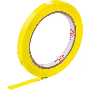 Lepící páska PP 9 mm x 66 m žlutá