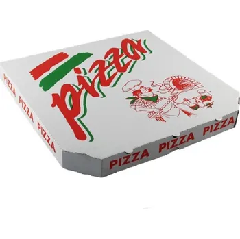 Jednorázové nádobí Pizza krabice (typ 6) Kuchař 45 x 45 x 4 cm - 100 ks