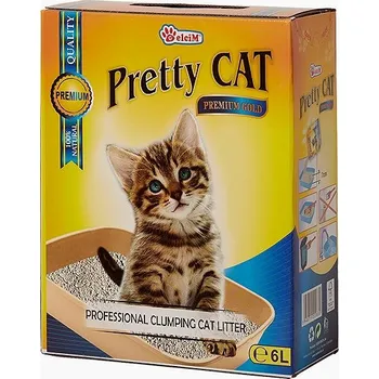 Podestýlka pro kočku Pretty Cat Bentonite Premium Gold 6 l