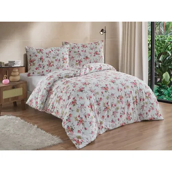 Povlečení Brotex Flanelové francouzské povlečení 240x200, 70x90 Rosario red