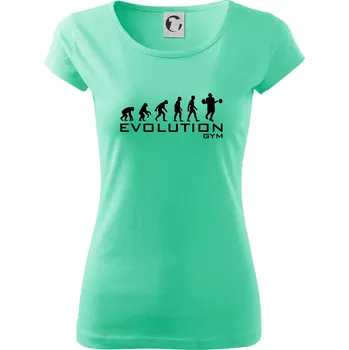 Dámské tričko Evoluce Gym - Dámské triko Pure - S ( Mátová )