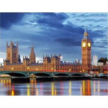 Vikpap W2654 - malování podle čísel, plátno 40 × 30 cm - Big Ben