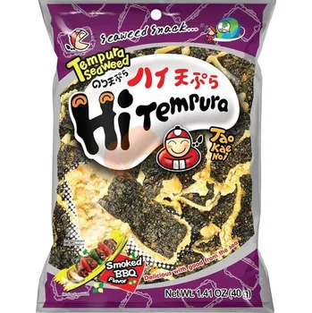 Mouka TAOKAENOI Chíp z mořská řasa tempura uzené grilování 40g