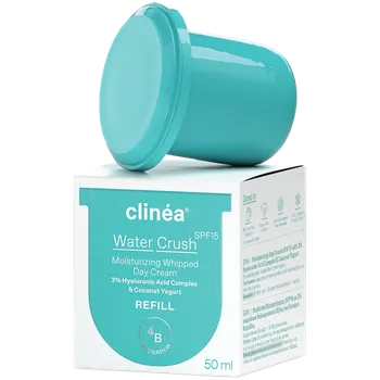 Pleťový krém Clinea Water Crush hydratační denní krém SPF15 - náhradní balení, 50 ml