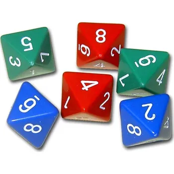 Příslušenství k deskovým hrám Chessex Kostka 8 stran jednobarevná