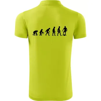 Pánská košile Evoluce onewheel - Polokošile Victory sportovní (dresovina) - 3XL ( Limetková )