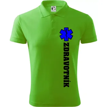 Pánská košile Hvězda života - zdravotník - Polokošile pánská Pique Polo 203 - 3XL ( Apple Green )