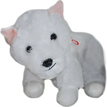 plyšák Vizopol Pejsek se zvukem bílý