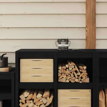 Truhlík Barva na dřevo Černá 2,5 L Tisk na zeď