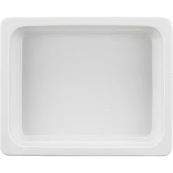 Dóza na potraviny GN gastro nádoba 1/2 , 325 x 265 mm, v = 100 mm, bílá, porcelán, SCHÖNWALD