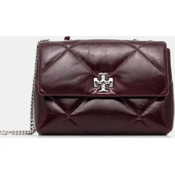 Kabelka Kožená kabelka Tory Burch Kira Diamond Quilt červená barva, 169325.500 92X, vel. ONE SIZE