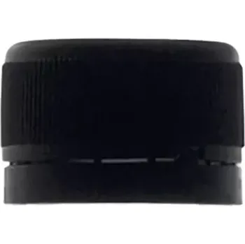 Šroubovací zátky, 10ks, černá, bezpečnostní kroužek