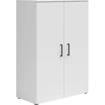 regál Dvoudveřový regál MultiDo 80 cm - Black Red White - BRW Bílá 80x115 cm