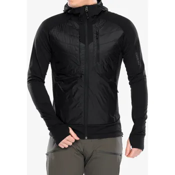 Pánská větrovka Hybridní bunda Salomon Elixir Hybrid HD Insul - deep black