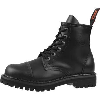 Pánská zimní obuv boty kožené unisex - Black - KMM - 060 - 37