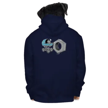 Pánská mikina Bastard Správná matka pánská mikina na zip Navy