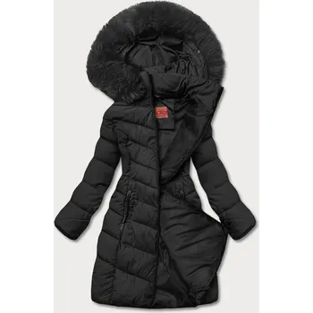 Černá zimní bunda s kapucí (ty045-1) odstíny černé S (36)