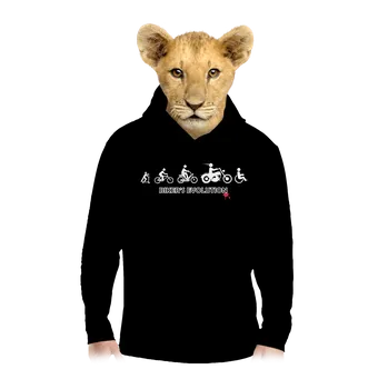 Chlapecká mikina Bastard Bikers evolution dětská mikina klokanka Black