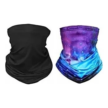 Nákrčník NÁKRČNÍK BANDAMKA SADA 2 KS ČERNÁ + GALAXY