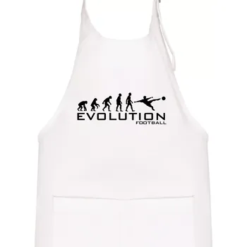 Kuchyňská zástěra Evolution Football - Dětská zástěra na vaření - Univerzální velikost ( Bílá )