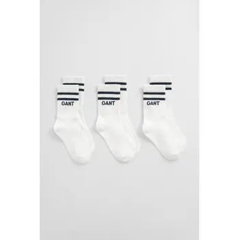 PONOŽKY GANT SPORT SOCKS 3-PACK WHITE